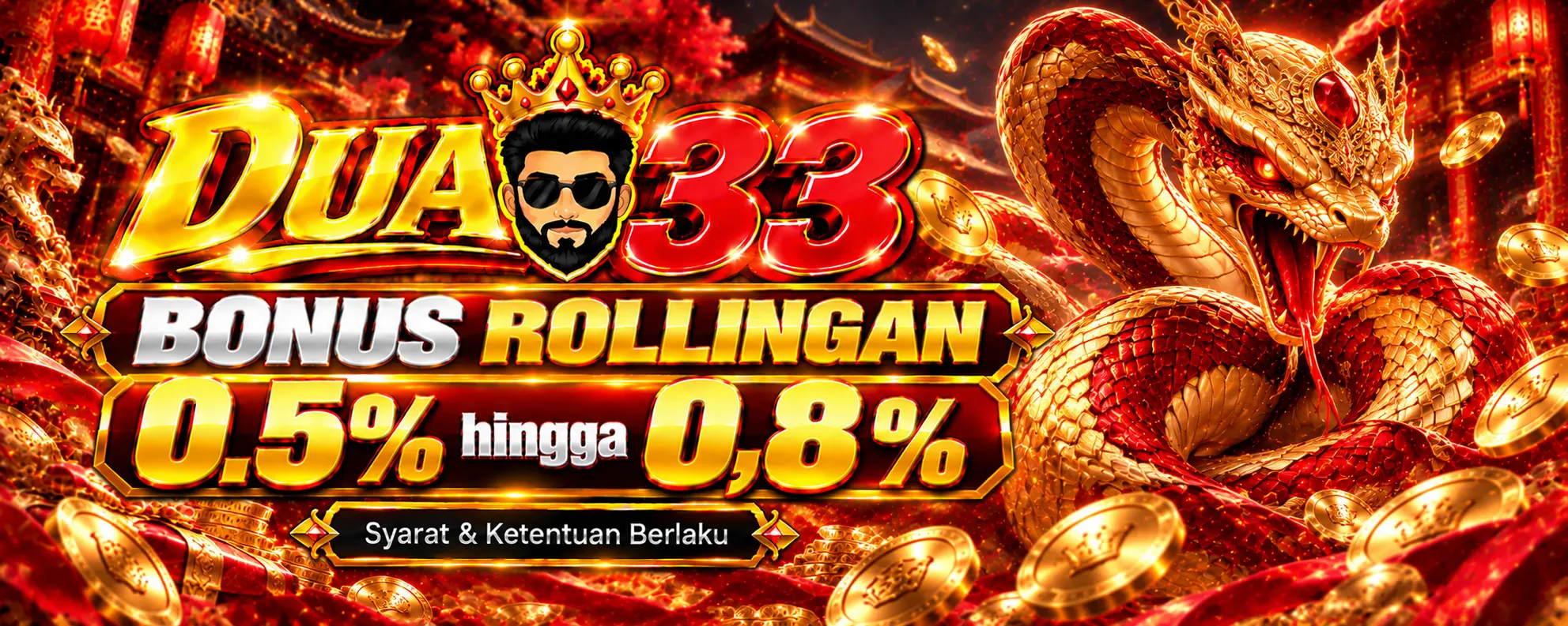 Bonus Rollingan 0.5% hingga 0.8%