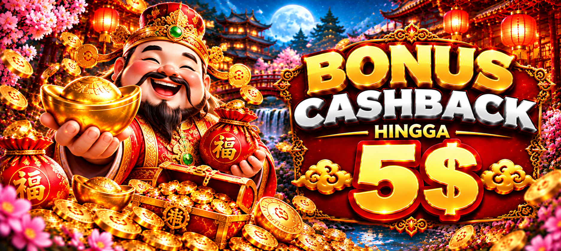Bonus Cashback hingga 5%