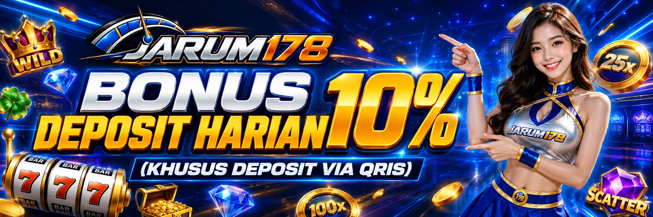 BONUS DEPOSIT HARIAN 10%(KHUSUS DEPOSIT VIA QRIS)