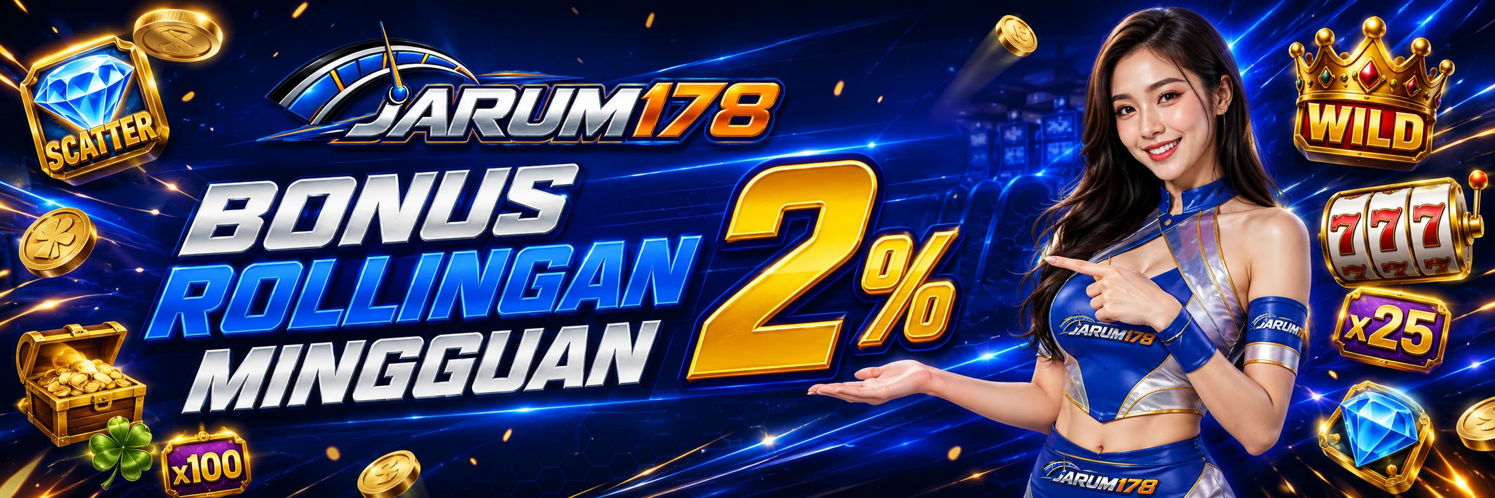 BONUS ROLLINGAN MINGGUAN 2%